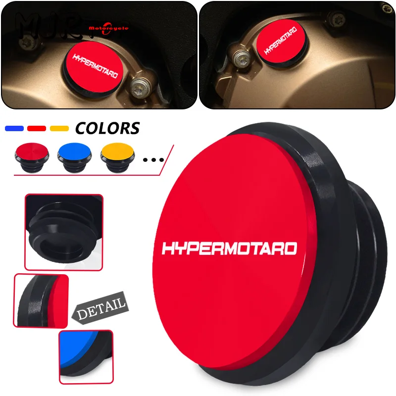 

HYPERMOTRD Motorcycle Engine Oil Filler Screw Protection Cover M20*2.5 For Hypermotard 821 796 939 950 2010-2023 2024