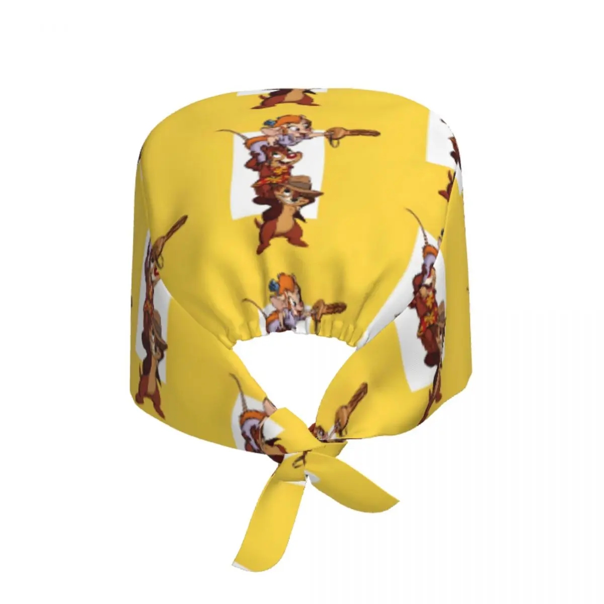 Custom Funny Cartoon Chip And Dale Cleaning Working Cap Cool Unisex Scrub Cap Surgicals Hat Nurse Scrubs Hat Nurse