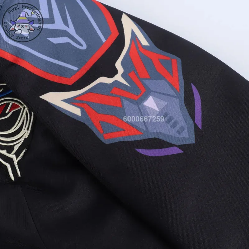 CyGame Love and Deepspace Xia Yizhou 코스프레 의상 여성용 블랙 캡틴 유니폼 남성용 풀 세트 할로윈 코믹 콘 역할 놀이