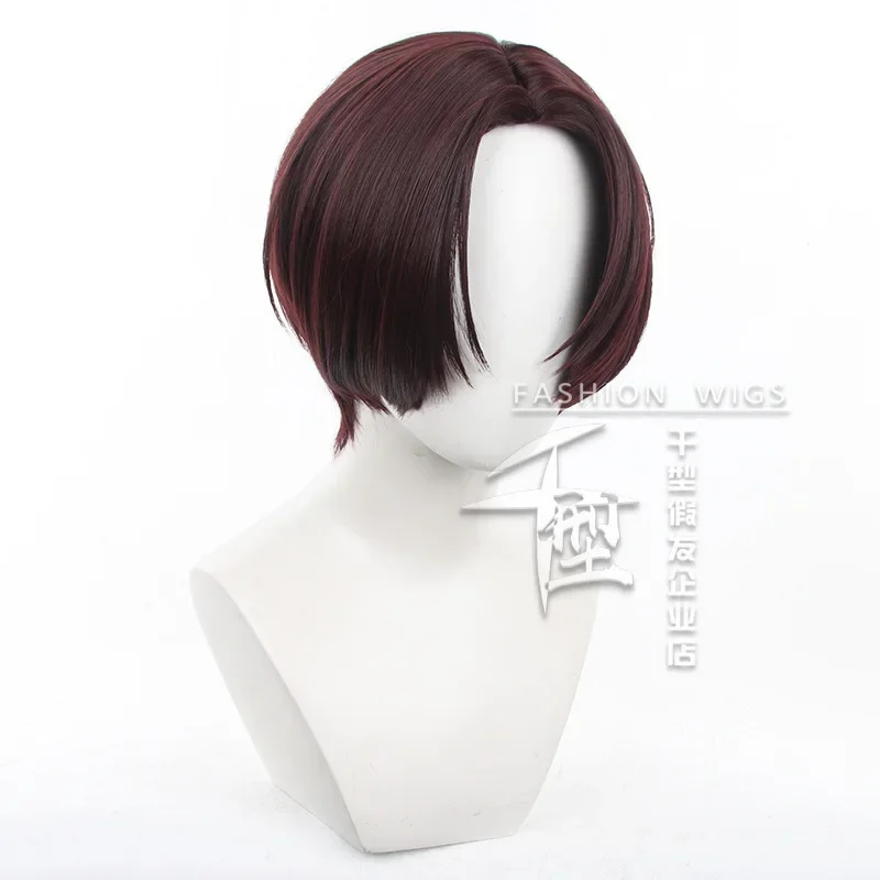 Hayato Suo Wig Cosplay Anime, Wig rambut merah Bofurin Haruka Sakura Halloween Roleplay, properti pesta