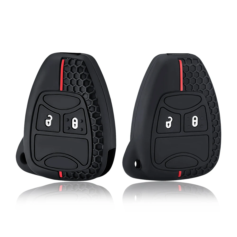 Key Cover Case for Jeep Wrangler JK Grand Cherokee Compass Cap for Chrysler 300C Pacifica for Dodge Caliber Nitro Dakota Durango