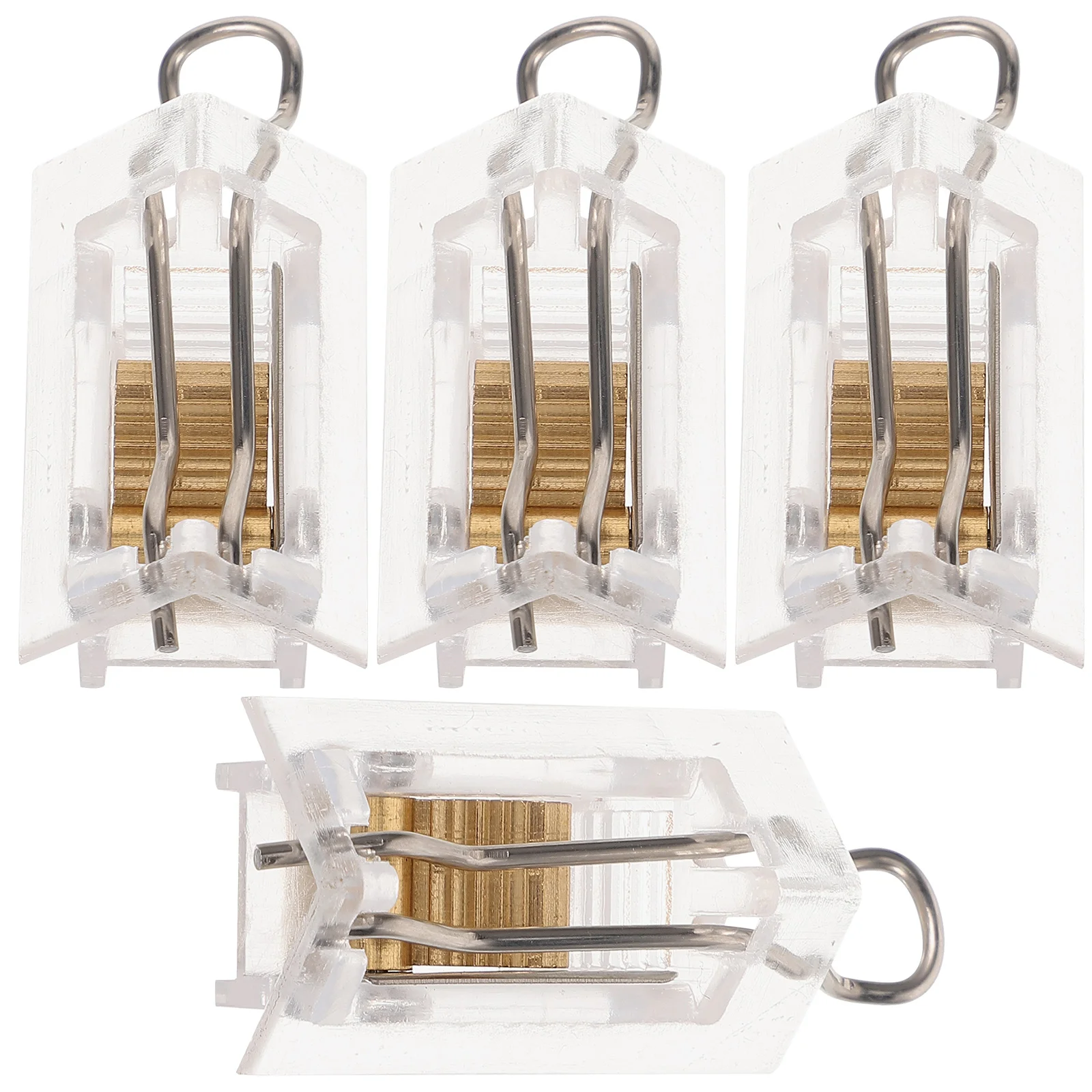 

4 Pcs Venetian Blind Gear Curtain Accessories Wire Lock Window Parts Hardware Pom Install Pleated Curtains