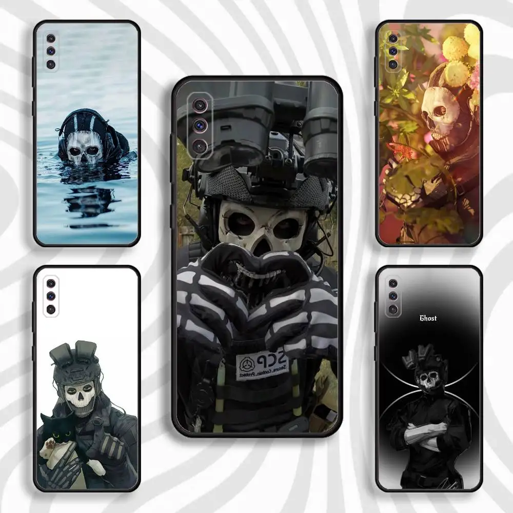 حافظة هاتف Ghosts C-Call of D-Duty لهاتف Samsung S 25,24,23,22,30,21,10,9,Ultra,Plus,Lite,FE,4,5G حافظة سوداء ناعمة