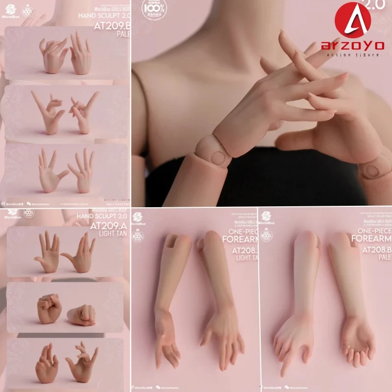 

Worldbox AT208 AT209 1/6 фигурки женской руки и цельное предплечье 12 дюймов, экшн-фигурка для девочек, аксессуар, модель, сменная рука