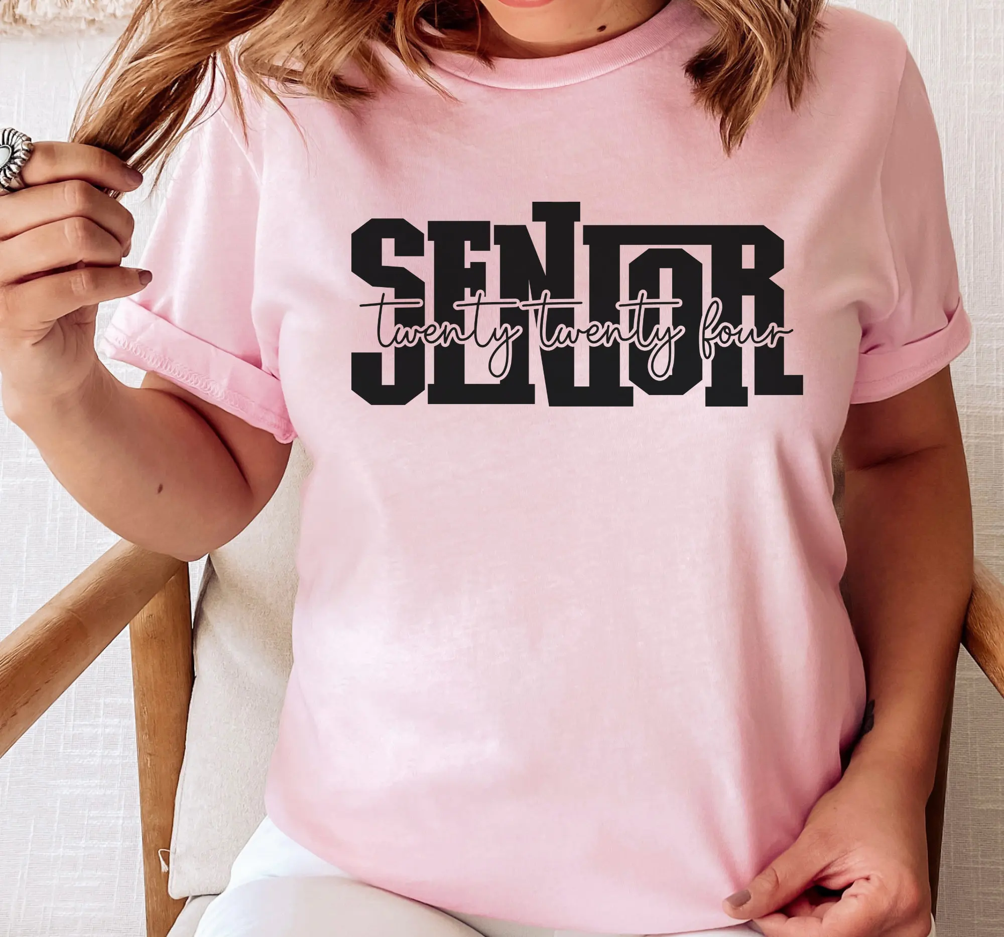 C O 2024 Senior Year Class Of T Shirt Graduation Women's School Spirit For High Graduate