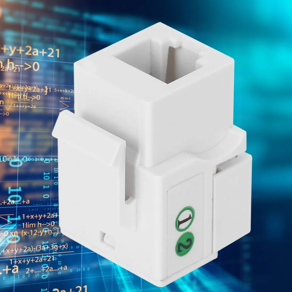 

5Pcs Wiring Component Cat 3 Telephone Voice Module RJ11-90° ABS Information Module with Dust Cover Network Module Network Wiring