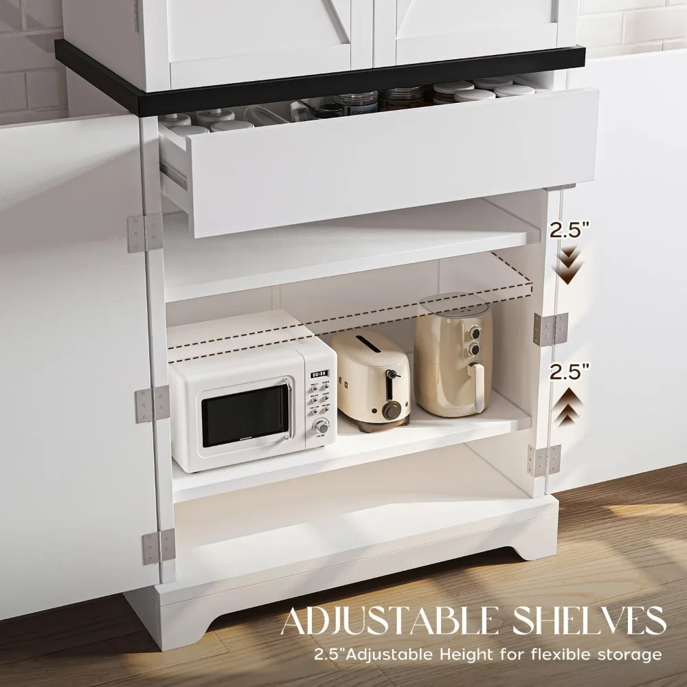 خزانة كتب حديثة طويلة قابلة للتعديل مع أرفف تخزين 70.8 ومقابض معدنية وخيارات الأبواب لتنظيم المنزل