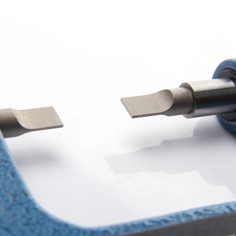 Thin flat tips Micrometer Thickness 0.4mm external diameter gap groove small Flat probe measure head slot step precision