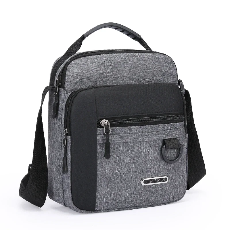 Large Capacity Men's Bag Single Shoulder Bag Waterproof and Wear-resistant Backpack Multiple Pockets for Business Business Gift