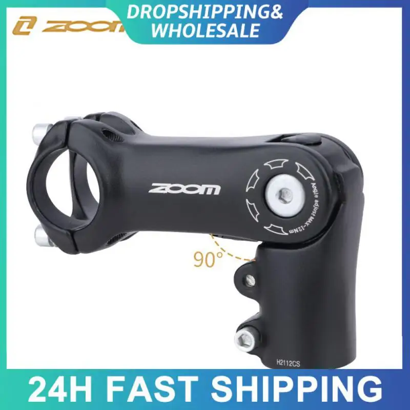 Flexible Bike Booster Stem 0-90°angle 31 .8mm Handlebar Caliber Handlebar Tap High Strength Adjustable Angle Stem Aluminum Alloy