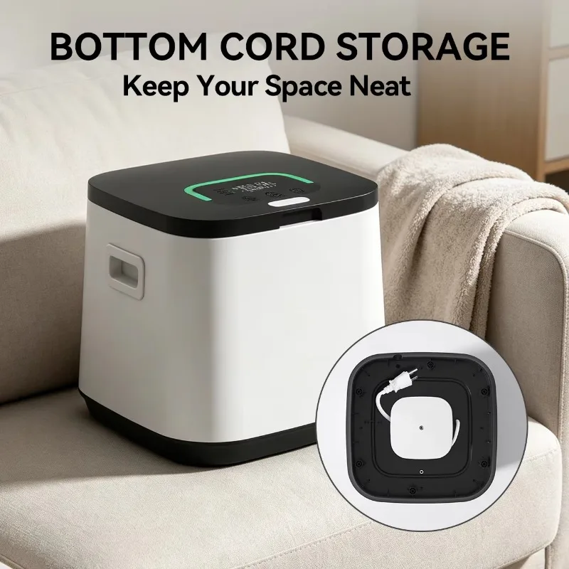 towel warmers Easy-Carry Plug-In Towel Warmer Bucket Portable Digital Display Delay Timer Adjustable Timer Temp Indicator FCC ET