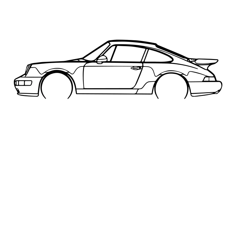 Classic Silhouette Wall Art, Gift For Car Lovers, Car Gifts For Him, Personalized, wall murals Petrolhead Christmas Gift S660