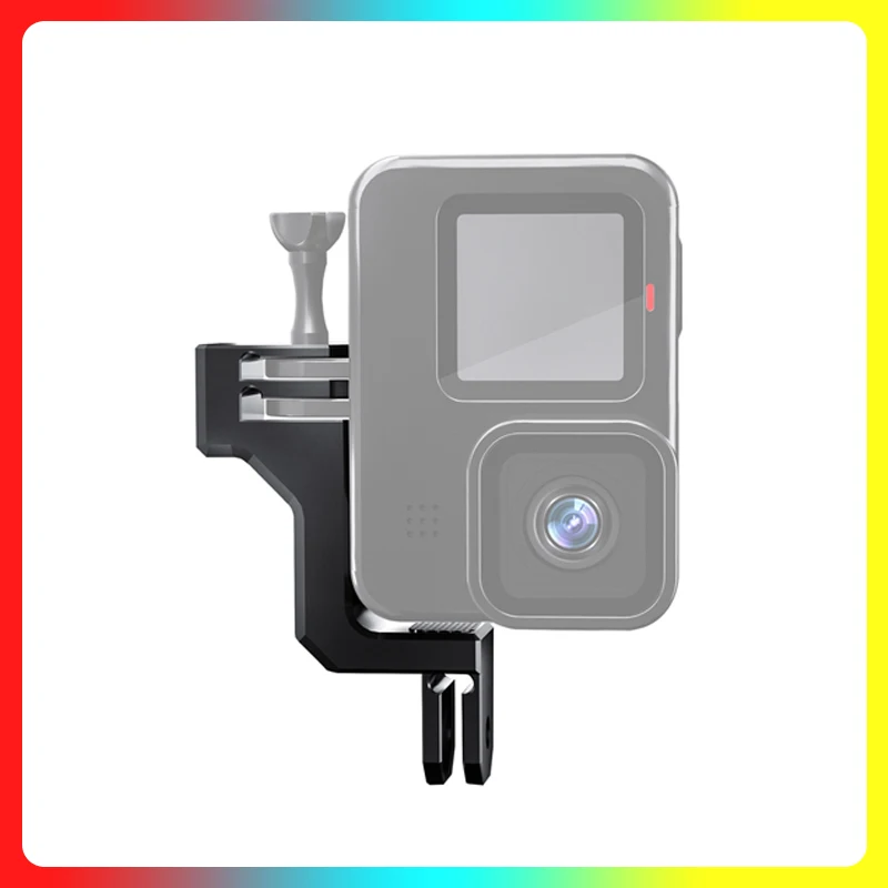 CNC Action camera Vertical Bracket Adjusting Arm Mount Adapter for Gopro 12 11 10 9 Vertical Shooting First-view Accessories