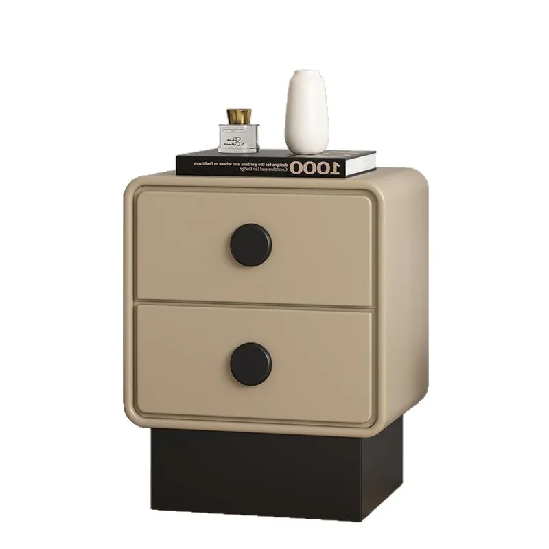 Nordic solid wood bedside table, simple and modern small bedroom bedside table 2025 new light luxury high-end storage