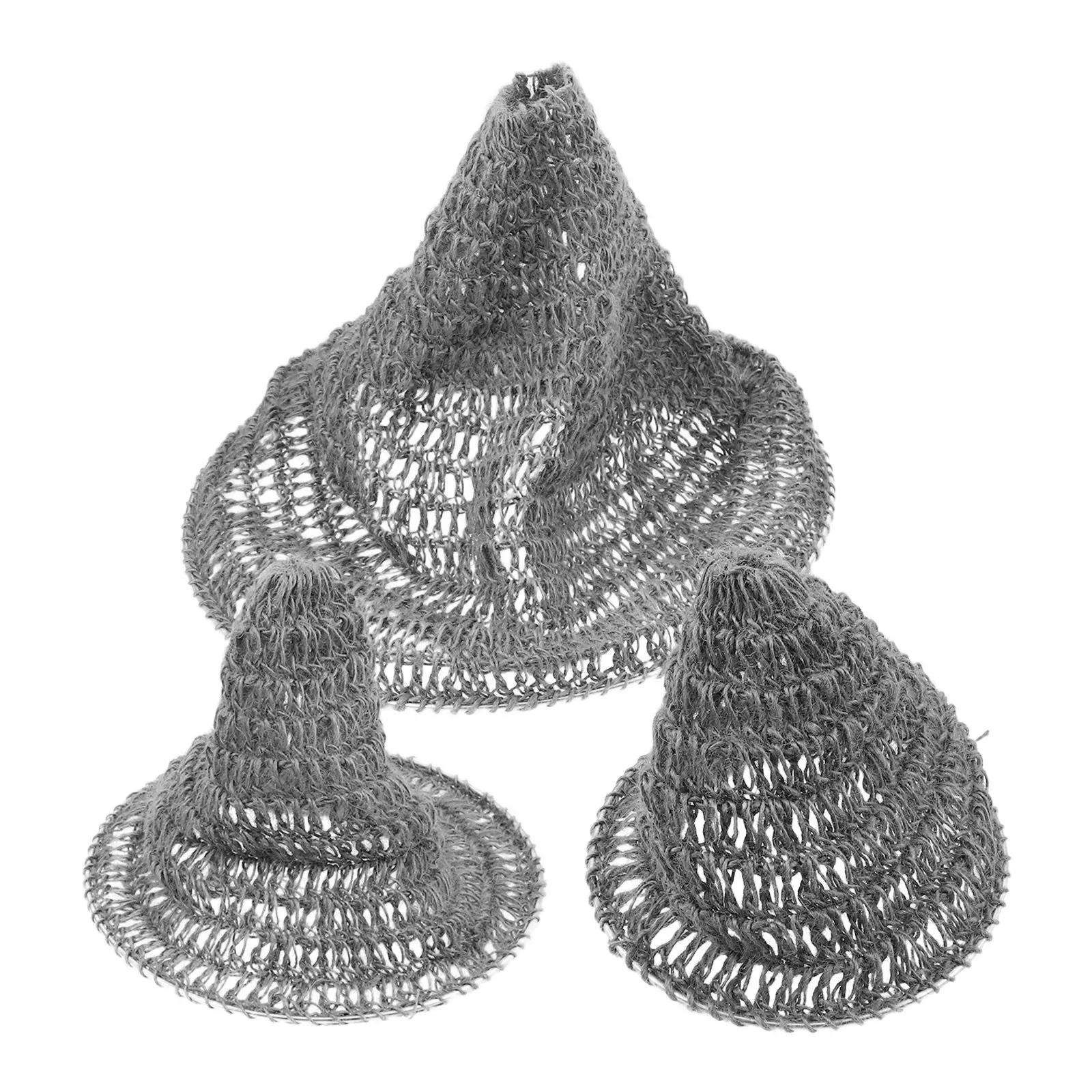 3Pcs Boho Lampshade Woven Rope Pendant Light Cover Decorative Ceiling Shade Fixture for Living Room Bedroom Rustic Hanging Light