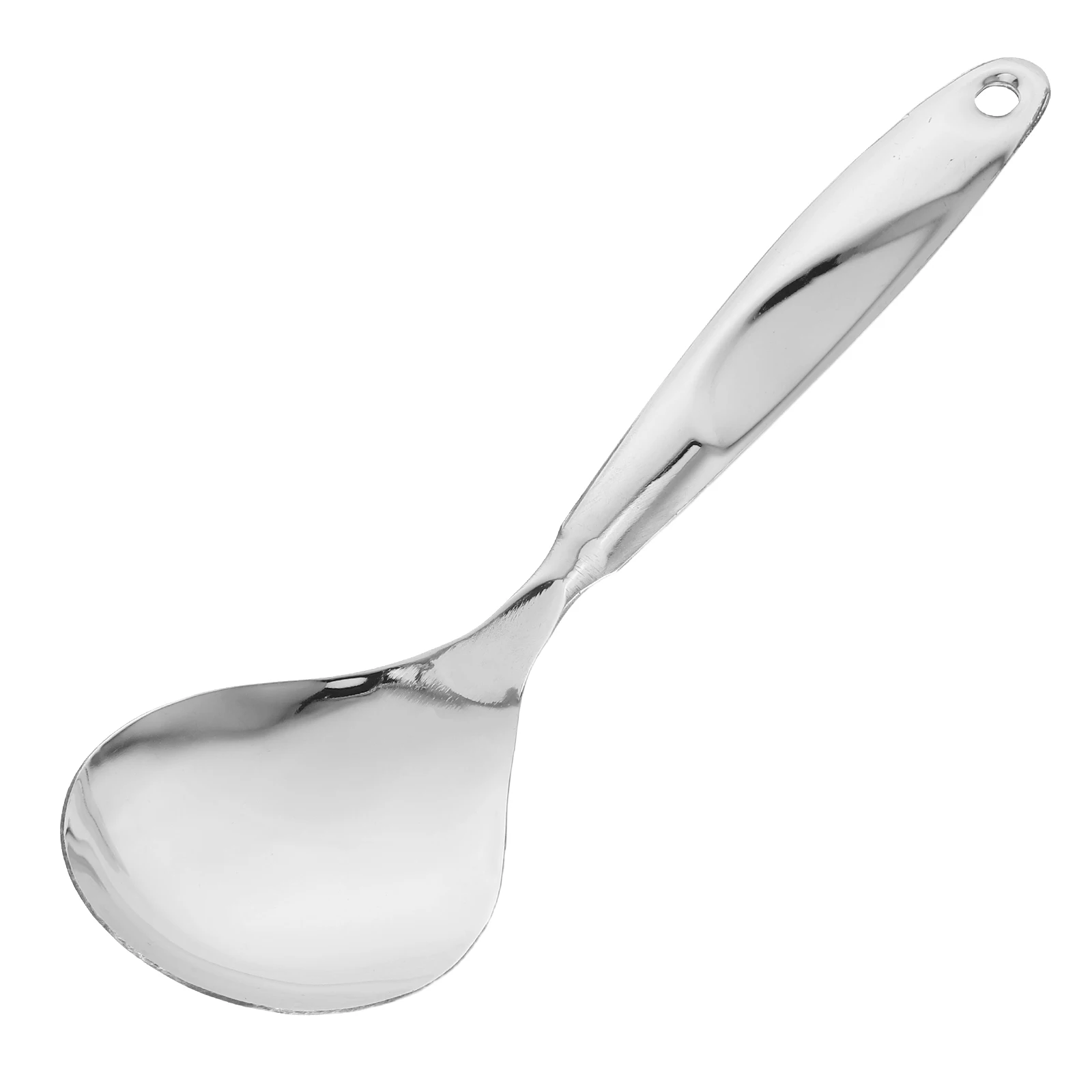 

1Pcs Rice Scoop Stainless Steel Hollow Long Handle Heat Resistant Non Stick Cooking Utensil Kitchen Gadgets Easy Hang
