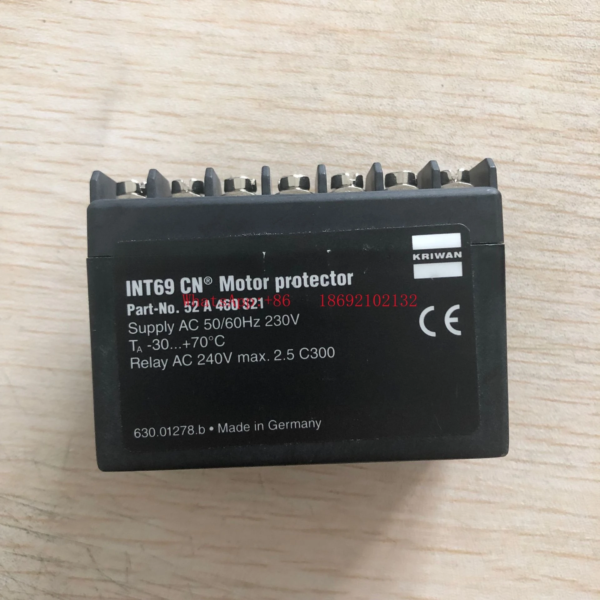 

Brand New Genuine German KRIWAN Motor Protector, Protection Module INT69CN SE-B1 B2 SE-E1