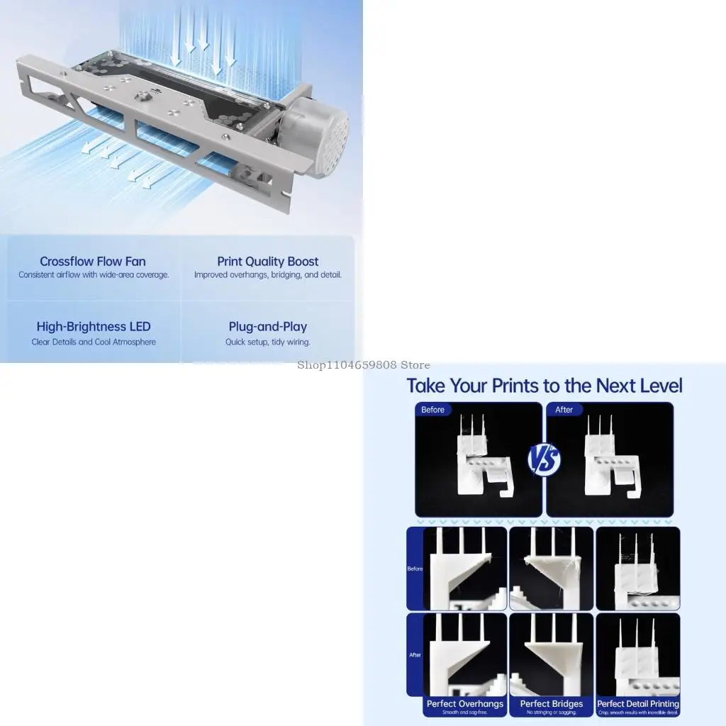 

Cooling Fan For Lab Printer Aluminum Housing And Auto Adjustment Airflows