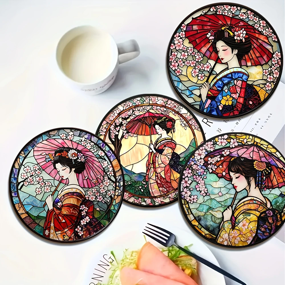 Posavasos de madera con elemen - Marble Coaster Set reseña y precio