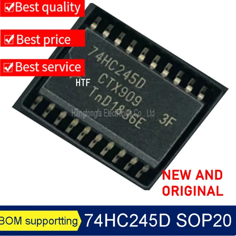 

Чип логического затвора 74HC245D SN74HC245N 74HC245 SOIC20 SMD DIP 20 футов, 50 шт./партия