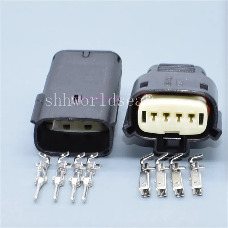 Shhworldsea 1Sets 4 Pin 33471-0469 Female Male Light Lamp Socket Ignition Coil Connector Plug For Ford For Buick