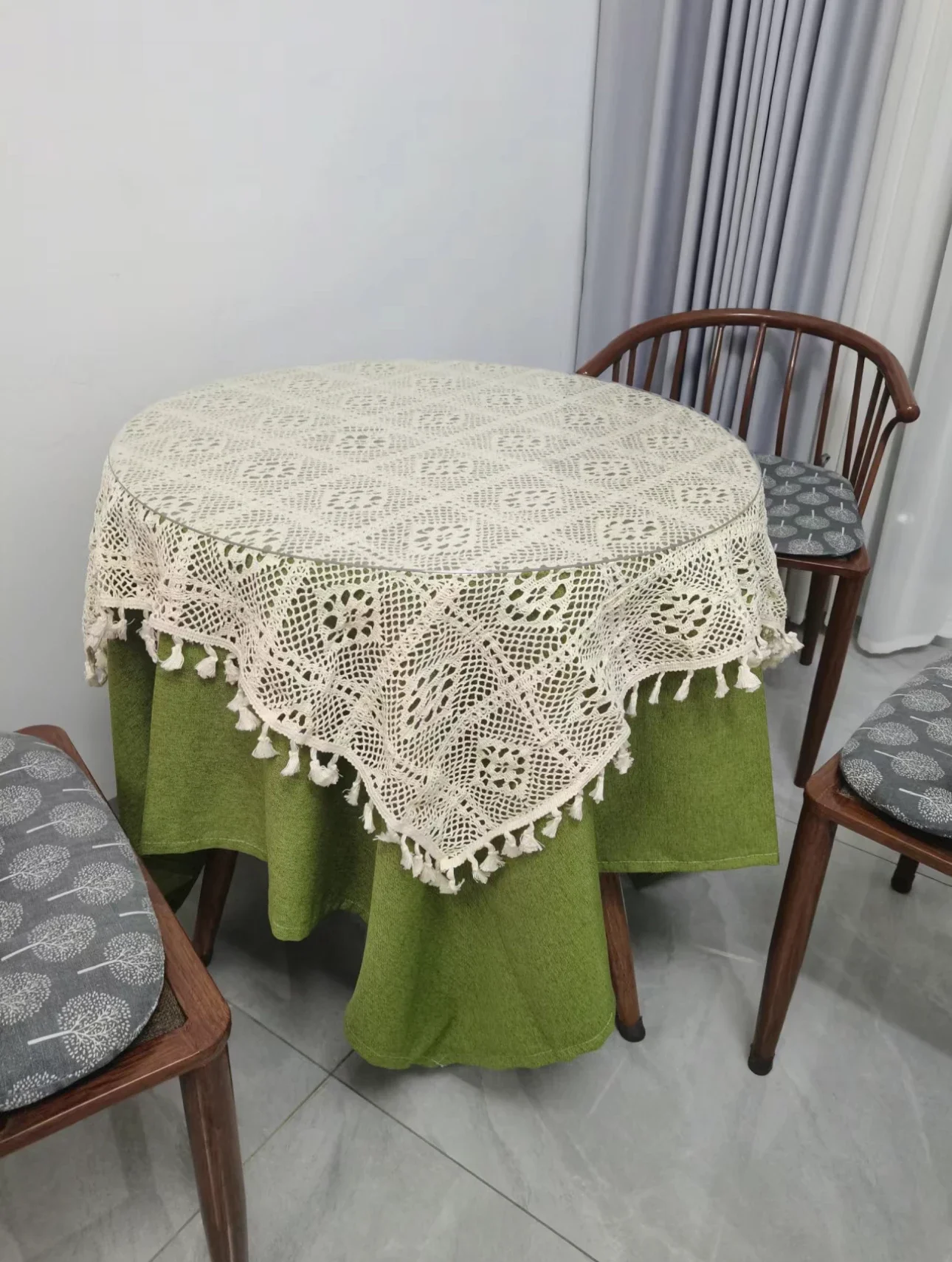 

Round Tablecloth Wood Texture Tablecloths PVC Waterproof oil-proof Living Room Dining Tables Kitchen Desk Protector Home Decor