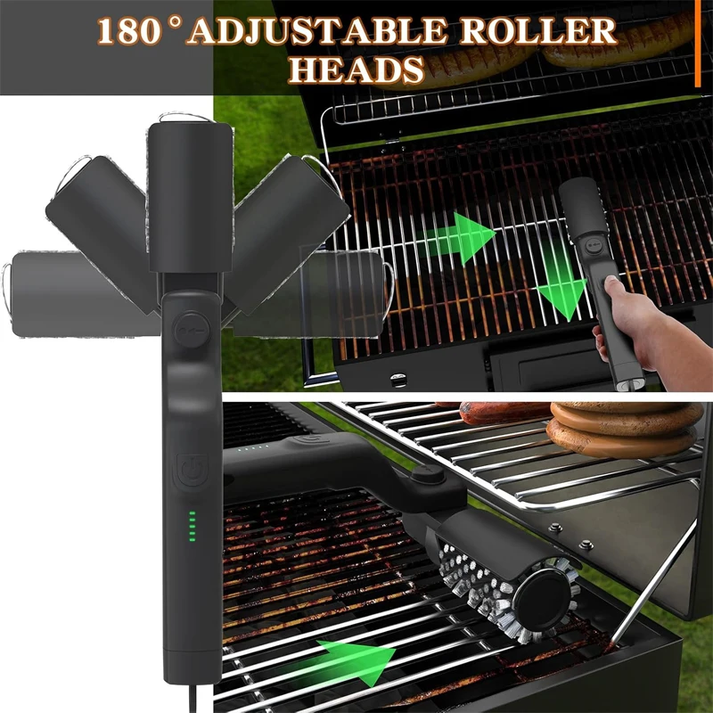 BBQ Thermometer Protection Four Fire Pills Oil Sprayer Kitchen Blower For Carbon BBQ Gas Grill Electric Brush Grill Brush