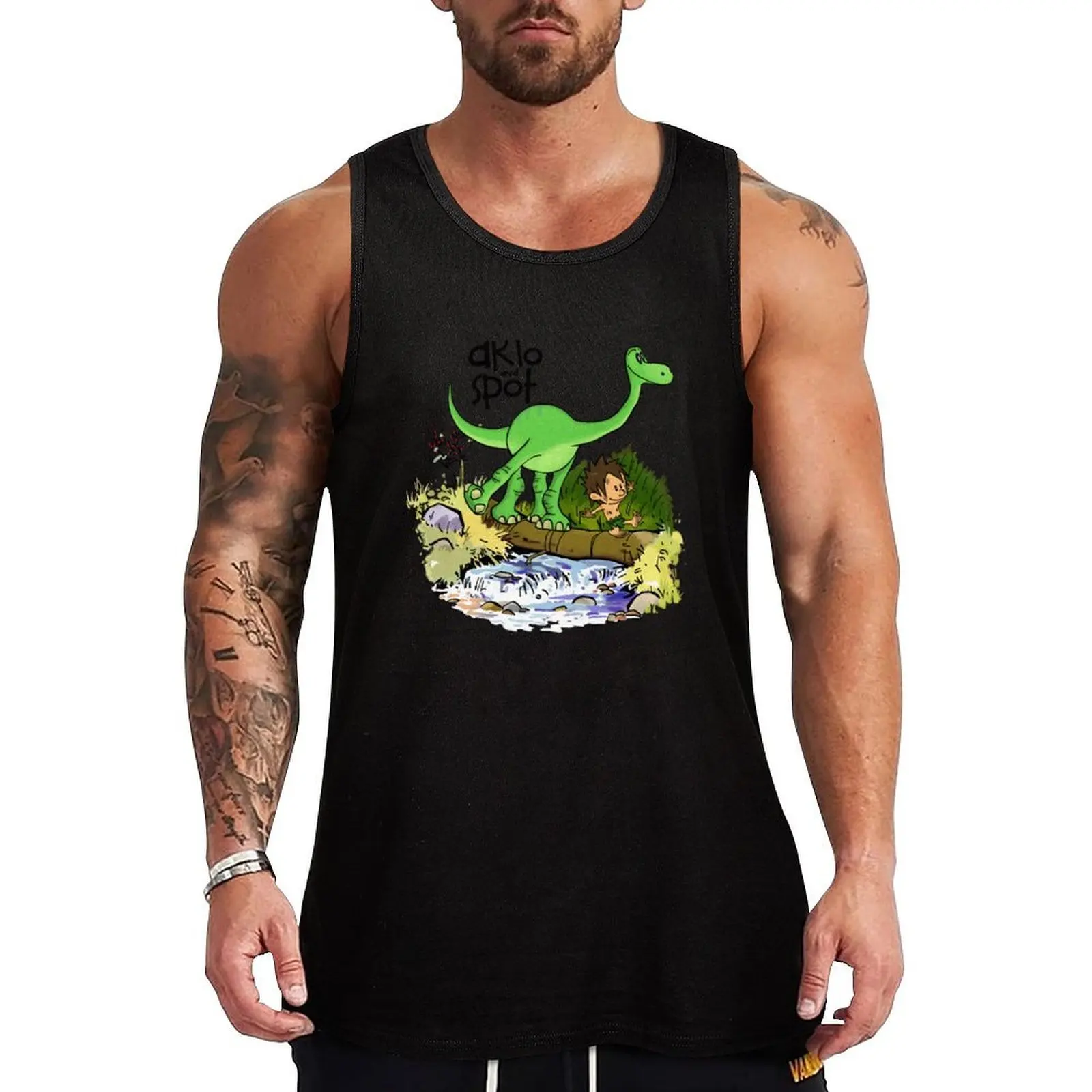Arlo and Spot Tank Top Basic Athletic Tank Top Cotton Casual Everyday Shirt