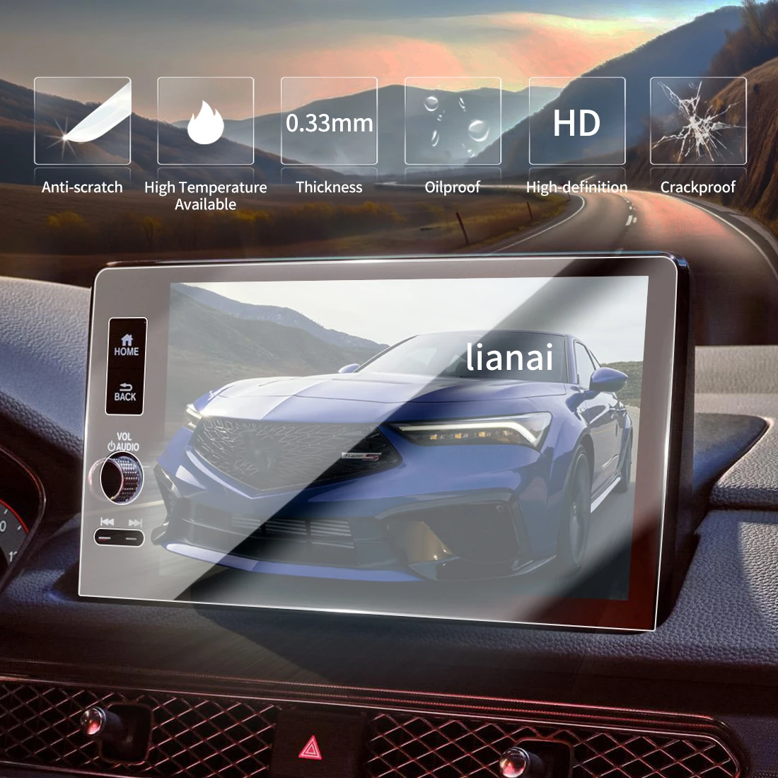 Screen Protector for 25-26 ACURA Integra Tempered Glass  GPS Video Navigator Car Stickers Scratch-resistant Accessories supplies