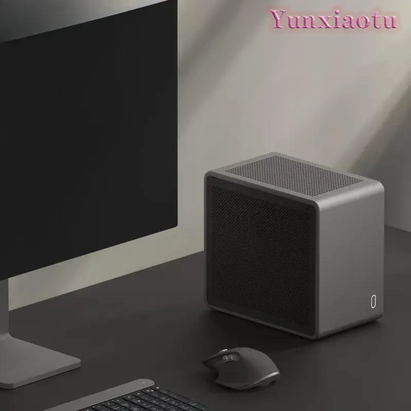 MQ6 All-Aluminum Alloy Integrally Formed Mini ITX Chassis, Compact A4-Size Desktop PC Case