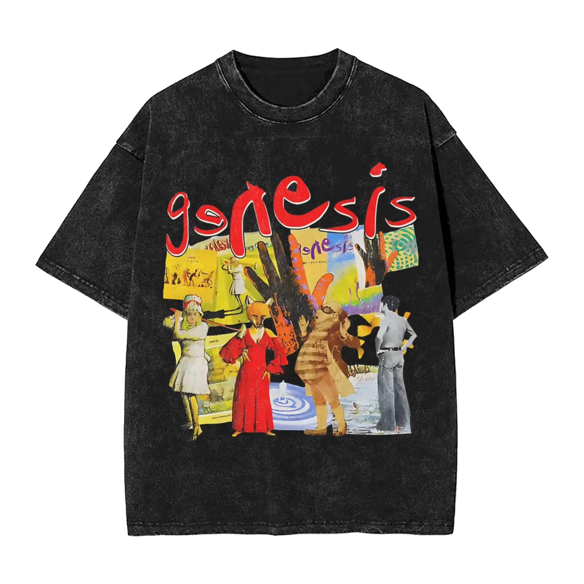 

Men Genesis Band T-Shirts Top Tees Beach Y2K Casual Short Sleeve T Shirt O Neck Harajuku Casual Tee Shirt Wholesale