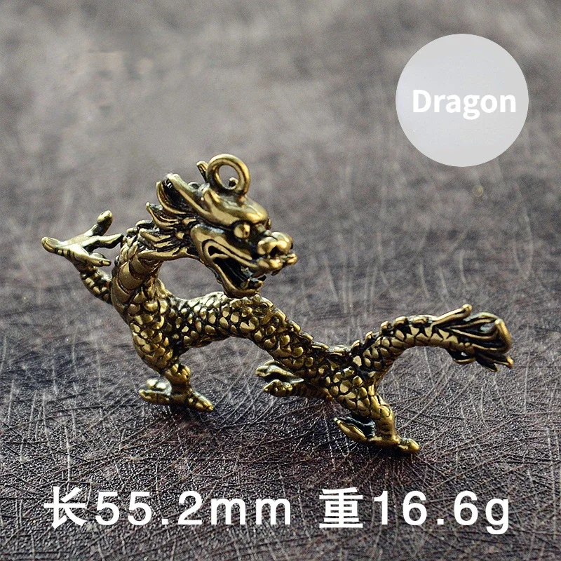 Brass Animal Statue Ornament Chinese Zodiac Rat Ox Tiger Rabbit Dragon Snake Horse Sheep Monkey Chicken Dog Pig Office Desk Deco