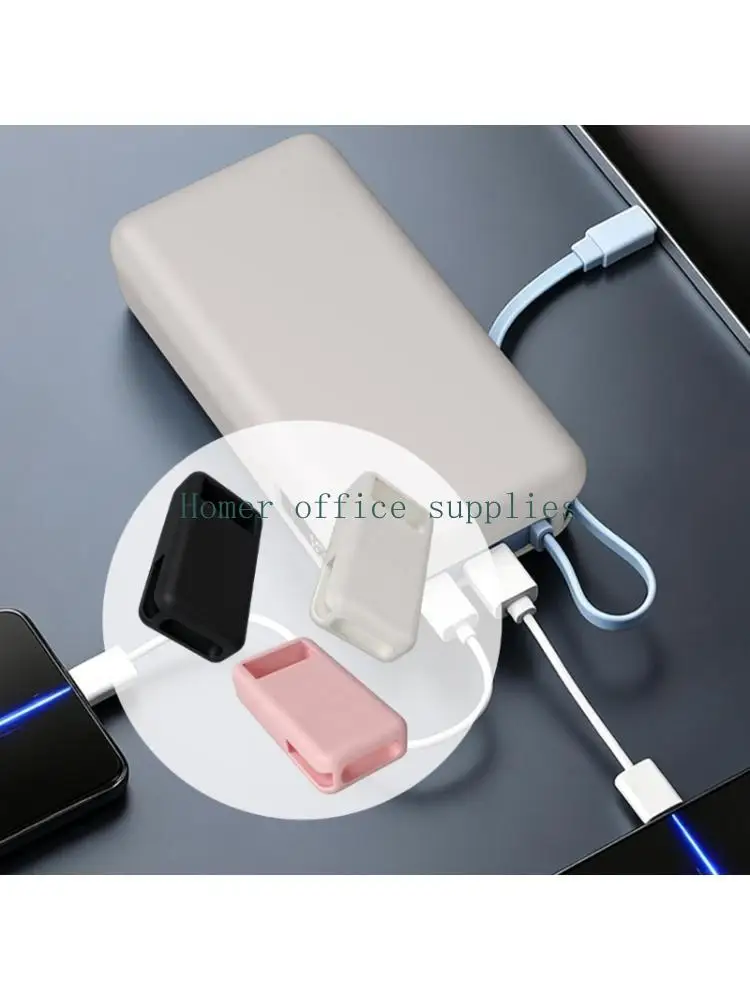 K43B Powerbank Sleeve for 20000 67WMax Model, Matte Silicone Surfaces and Access Without Case Removal