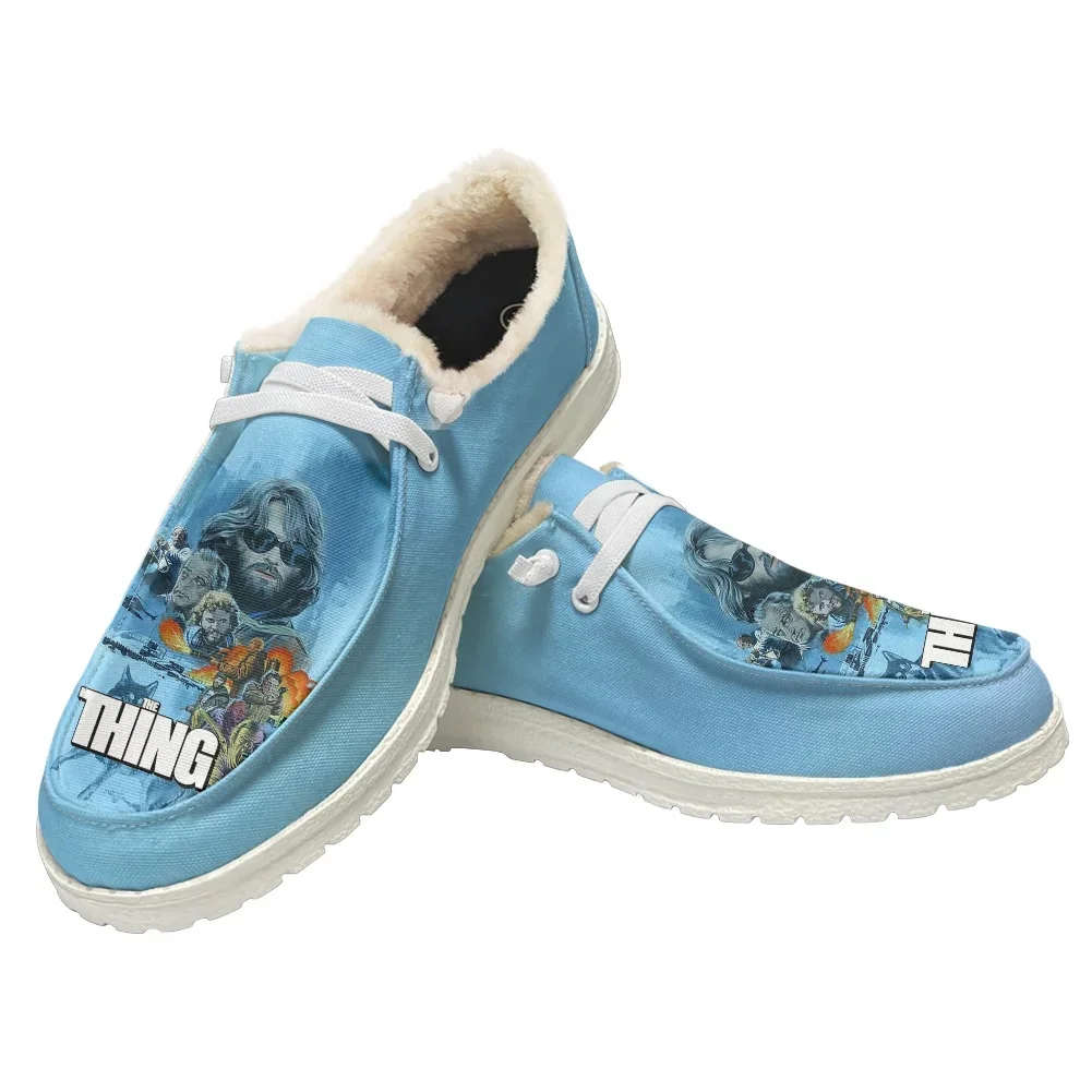 

The Thing Plush Flat Shoe Men Women Teenager Warm Shoe Indoor Outdoor High Quality Fashion Lightweight Shoes Customized Footwear