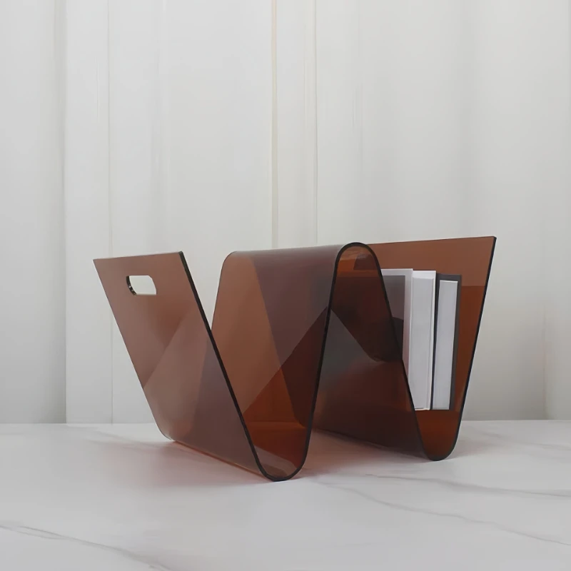 Creative acrylic bookshelves, book clips, model homes, sales office desktop coffee tables, TV cabinets, storage racks