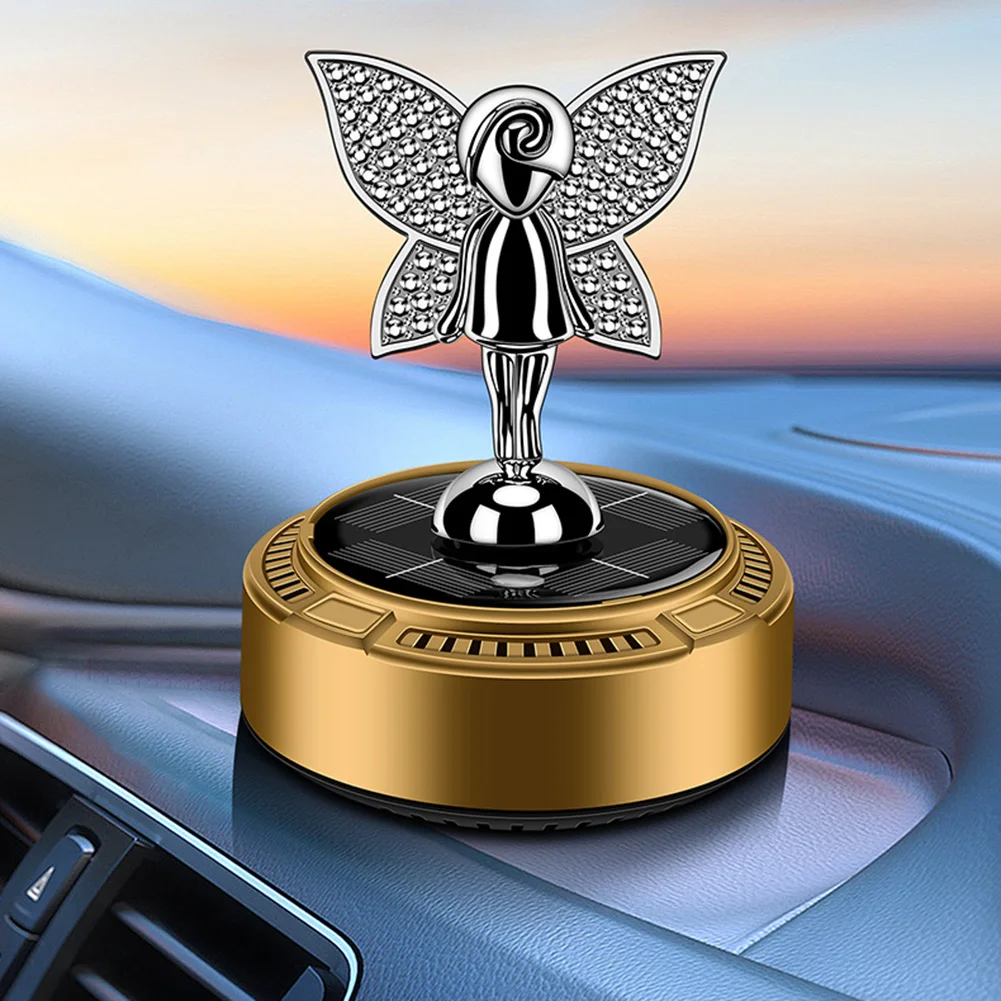 Plant Based Fragrance Diffuser for Cars Powered by Solar Energy with Elegant Light Activated Rotation Mechanism