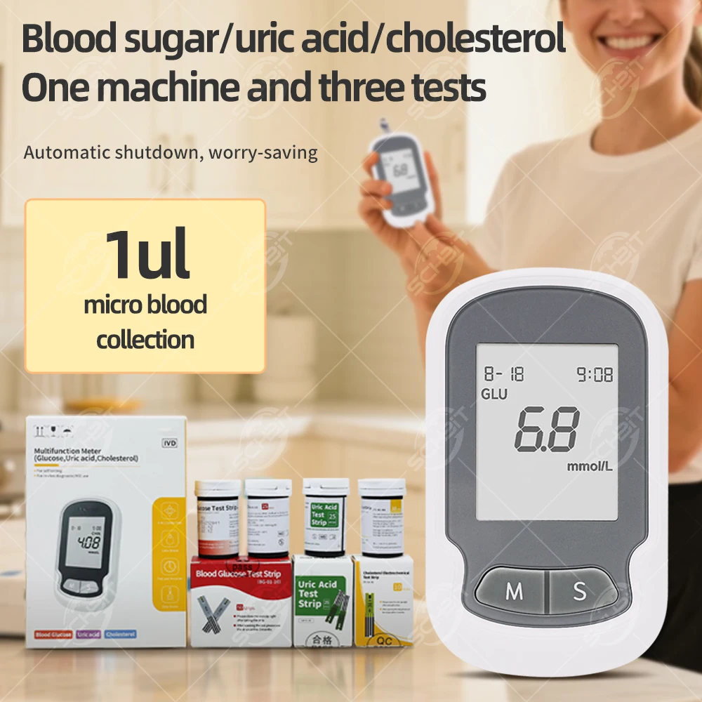 3-in-1-multifunction-monitor-blood-glucose-meter-uric-acid-meter-cholesterol-test-strips-lancets-glucometer-kit-for-diabetes