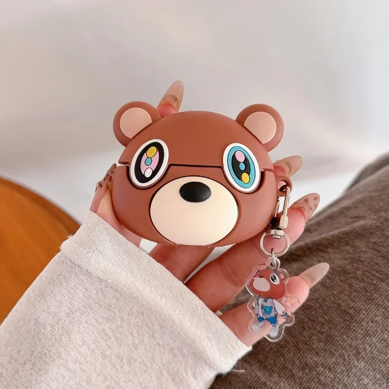Custodia Dropout Bear per AirPods 4 Airpod 1 2 3 Pro Pro2 Auricolari Bluetooth Scatola di ricarica Custodia protettiva per auricolari