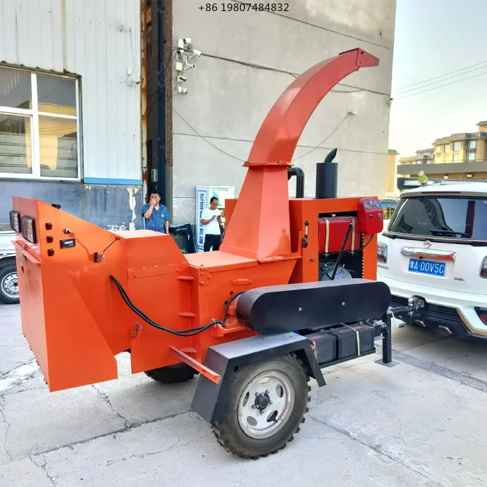 2T/H 32HP  Small Multi-functional Wood Crusher, Shaving Chipper Machine Hot Sale