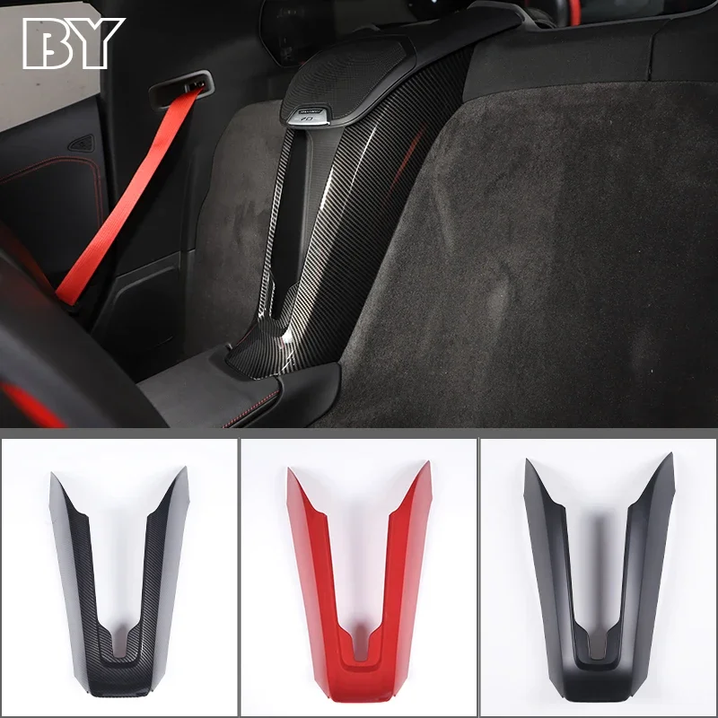 

ABS Carbon Fiber Car Seat Middle Phone Charging Cover Trim For Chevrolet Corvette C8 Stingray Z51 Z06 2020-2023 Accessories