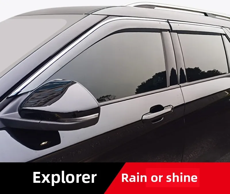 

Suitable for 11-23 Ford Models Explorer Widened Weather and Rain Explorer Special Window Eyebrow Bright Strip Decoration