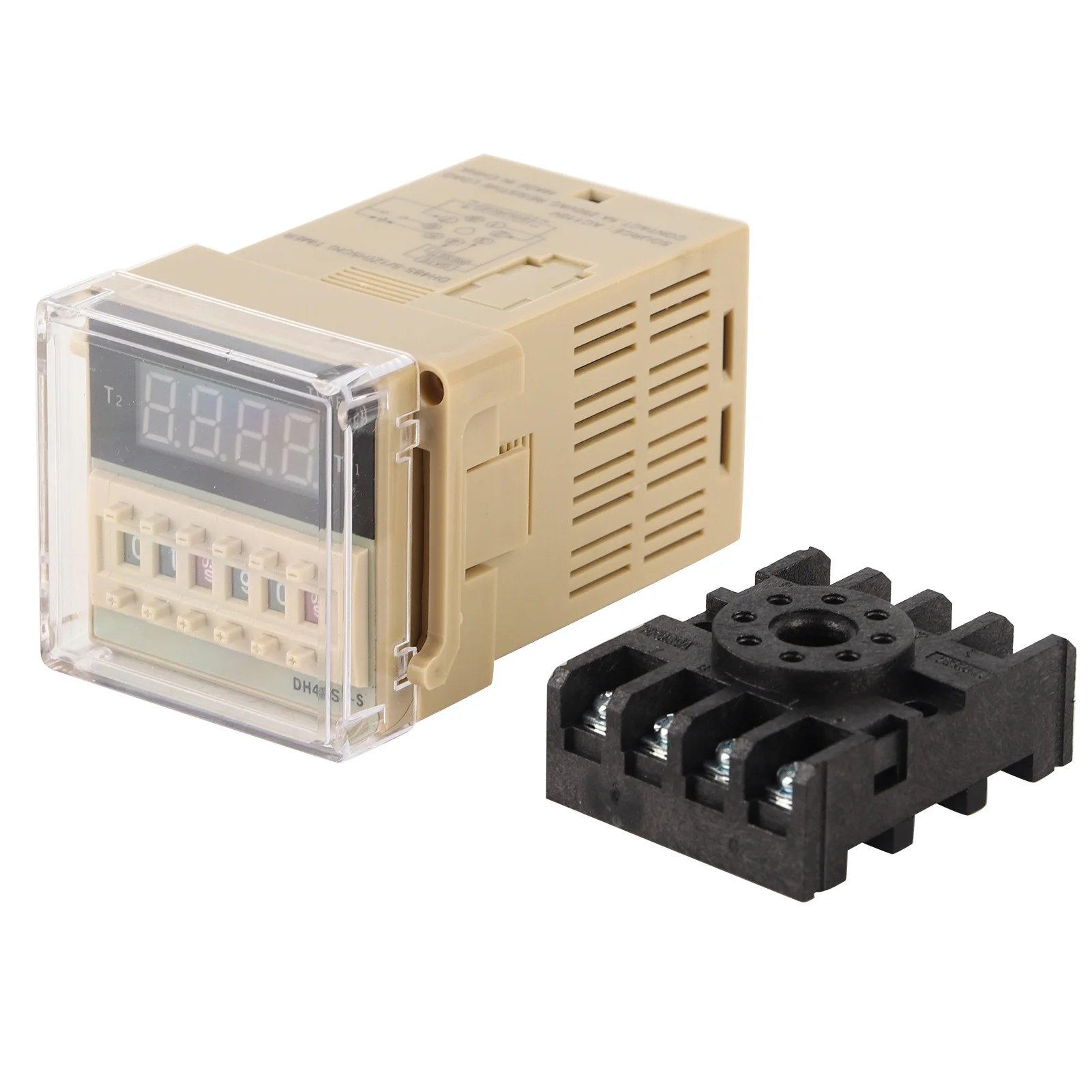 AC DH48S S 0.1s~99h Cycle Control Digital Display Time Relay with Base