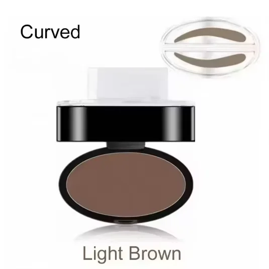 Natürlicher Augenbrauen-Puderstempel: Schnelles Make-up, wasserfeste Augenbrauen-Palette für perfekte Augenbrauen – Make-up-Tools