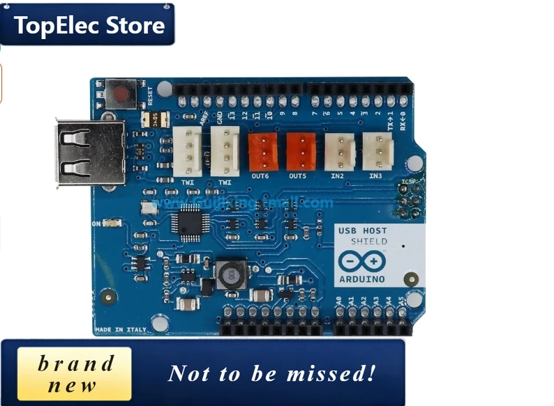TopElec USB Host Shield MAX3421E USB Peripheral Host Controller A000004