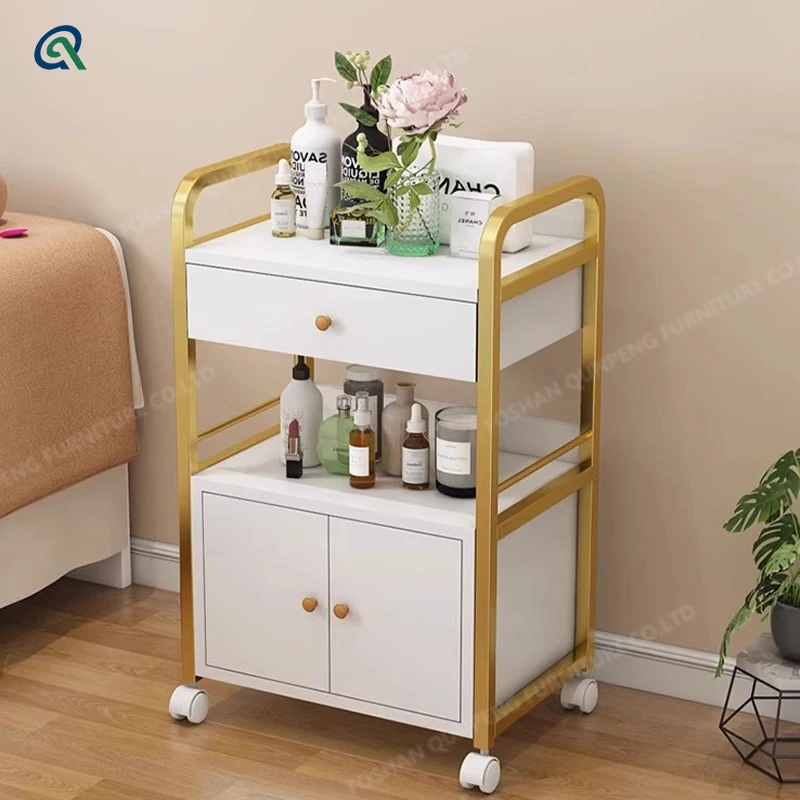 

Qunpeng Beauty Cart Salon Special Massage SPA Multi-functional Shelving Salon Trolley Beauty Equipment