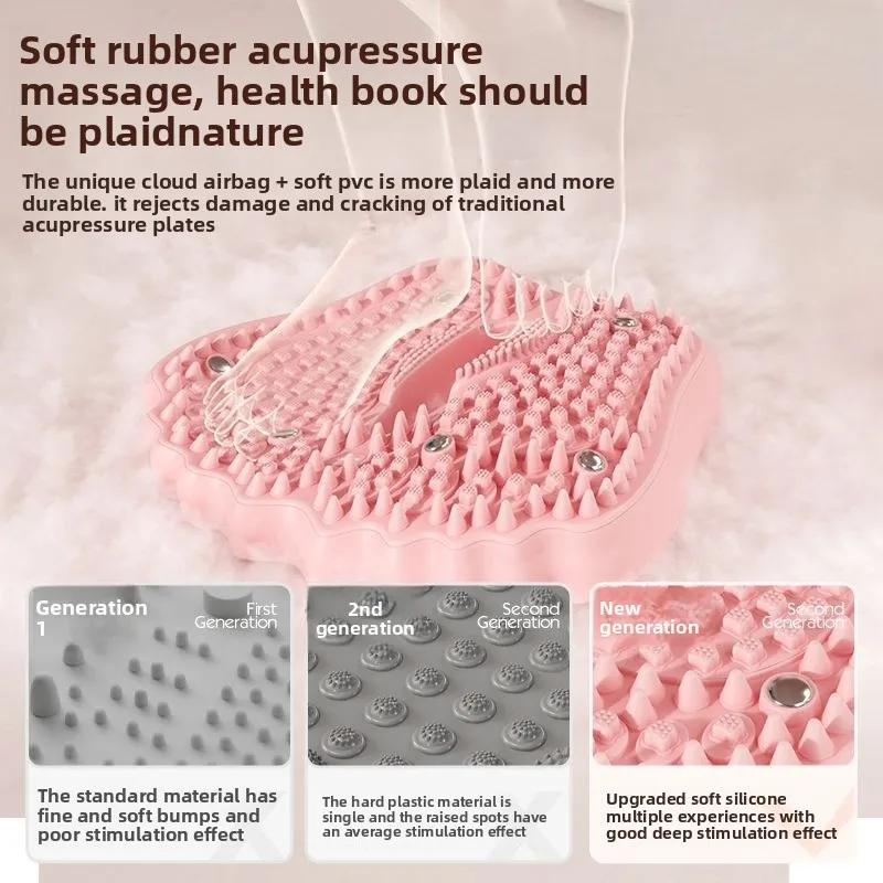 

Foot Massager Mat, Inflatable Fitness Stepper with Magnetic Acupressure Points,Anti-Slip Home Exercise Equipment for Weight Loss