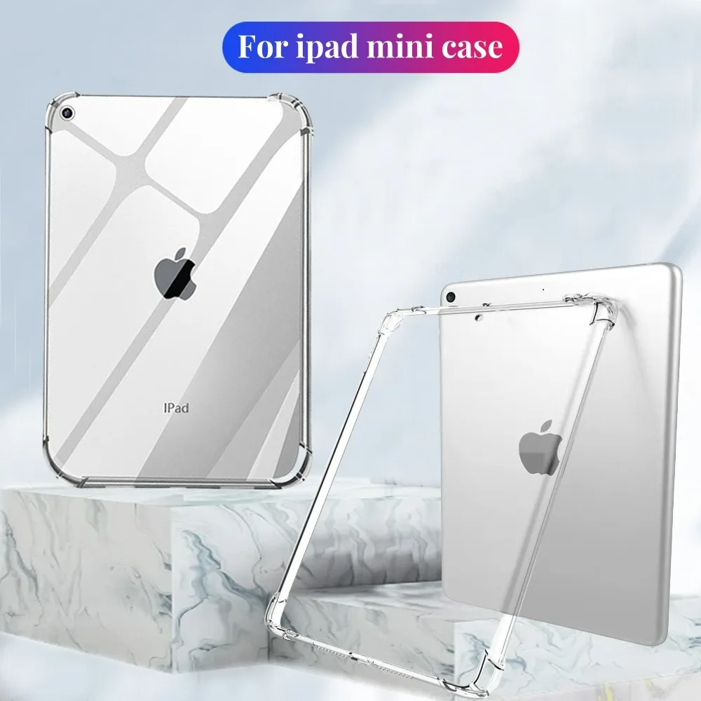 

Прозрачный силиконовый чехол для iPad Mini 6, противоударный Ультратонкий Прозрачный чехол для iPad Mini 5/4, чехол для 8,3/7,9 2021