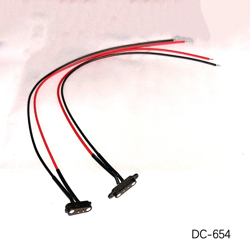 1 Paar 2A DC Magnetischer Pogo-Pin-Stecker 2-Pin 3 4 5P Pogopin Stecker Buchse Abstand 2,8mm 2,5mm Federbelasteter DC-Stromanschluss DC-Stecker – Detail 9