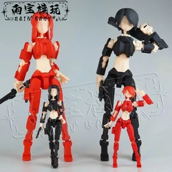 Female Two heads 3D Printed Mannequin Multi-Jointed Movable Robot 2.0 Toys Dummy 13 Figures Toys for Kids & Adults Gifts