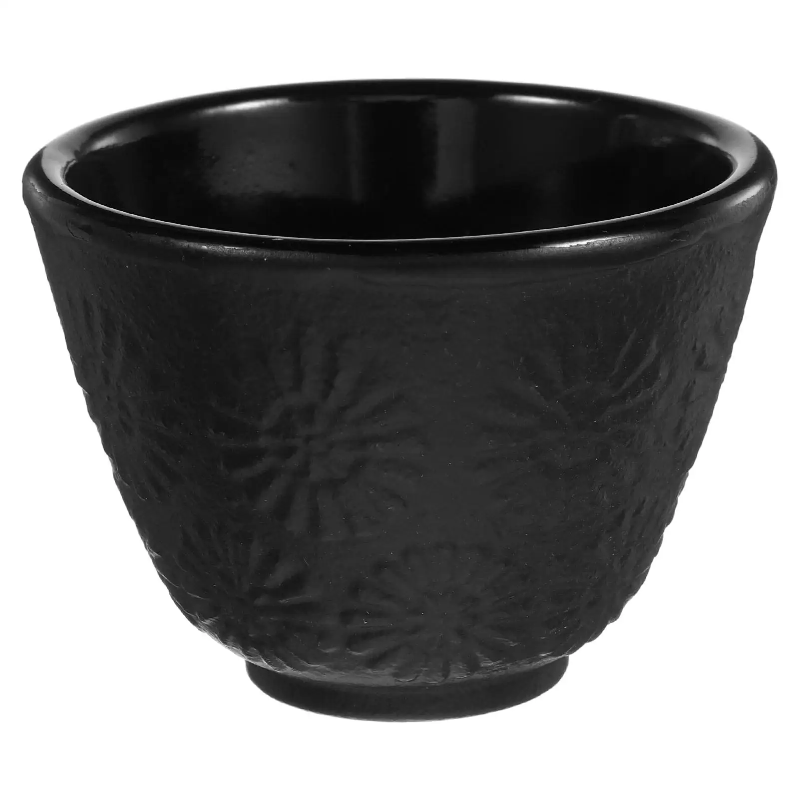 

Cast Iron Teacup Ceramic Espresso Color Changing Kung Fu Chinese Style Vintage Design Sturdy Insulation Metal Cup Hot Tea Cup